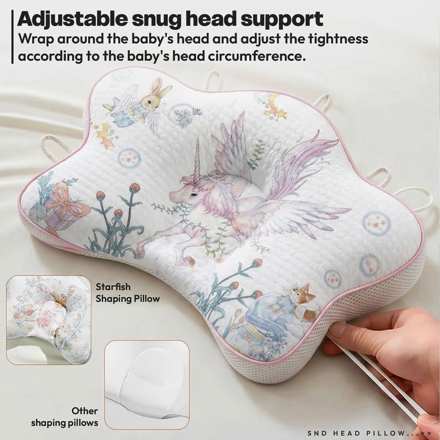 Starfish Awstring Pillow unicorn