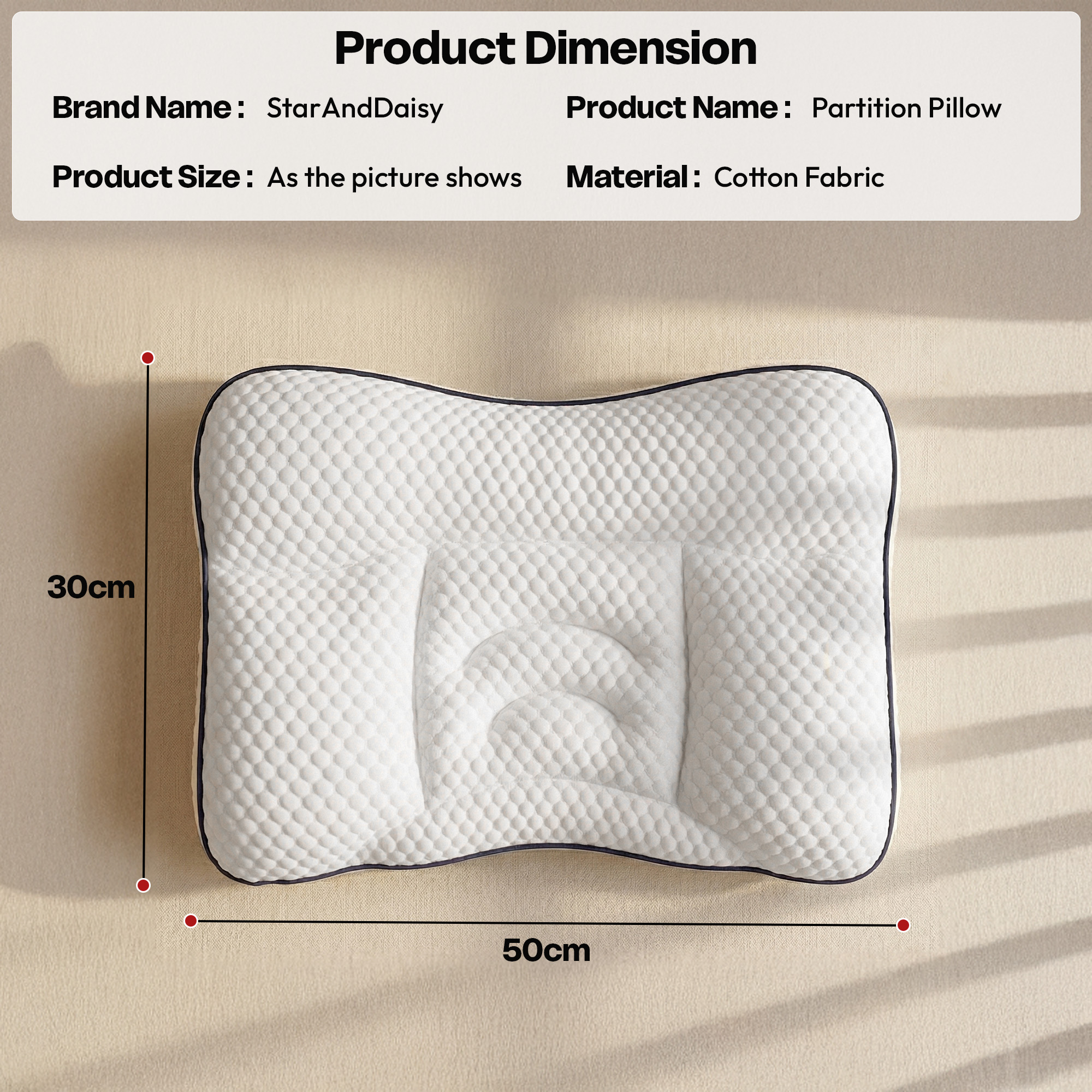 Partition pillow