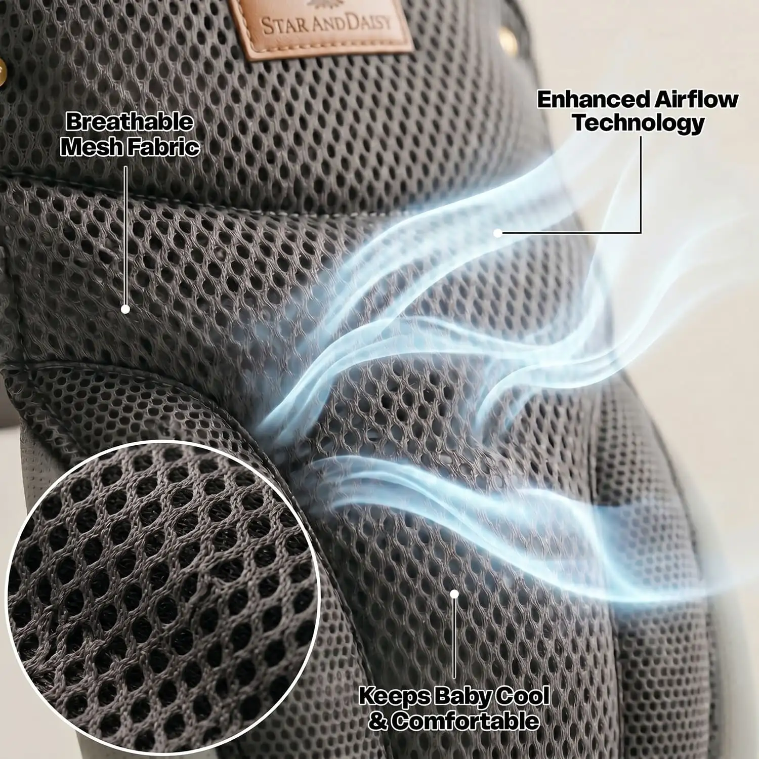 Travel Nest Baby Carrier-grey