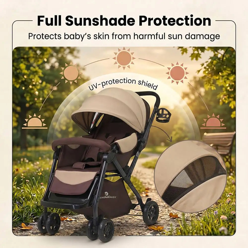mimi move baby stroller- brown