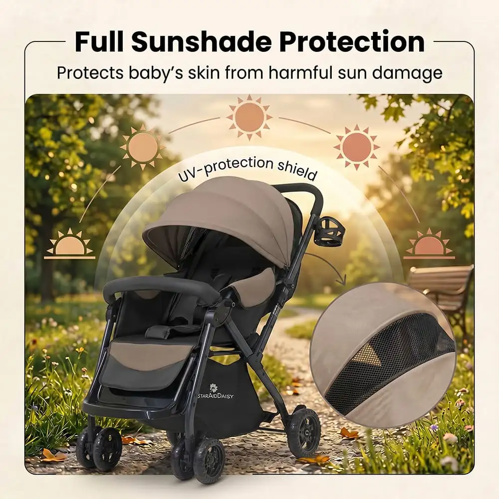 mimi move baby stroller-cream