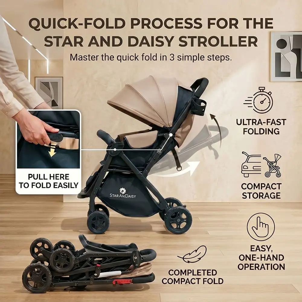 mimi move baby stroller-cream