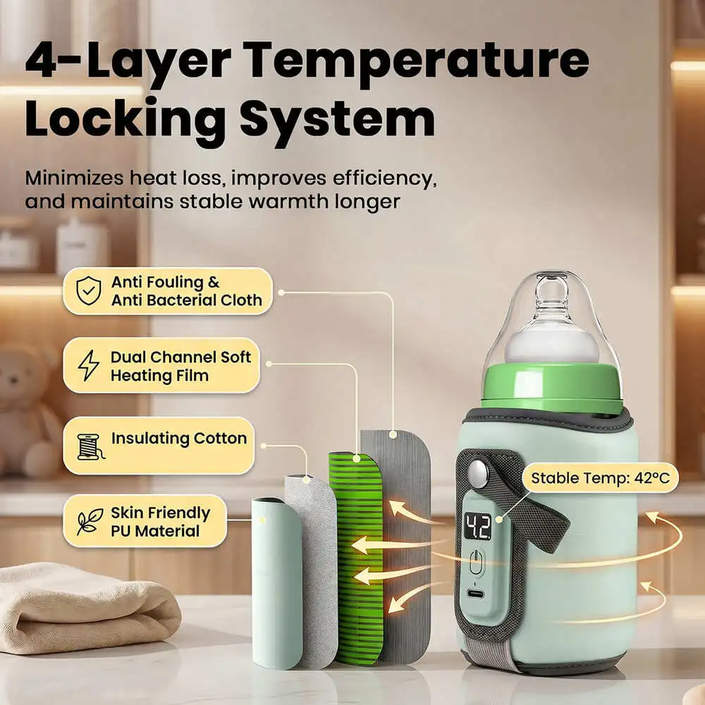 portable bottle warmer cover Basic Blue