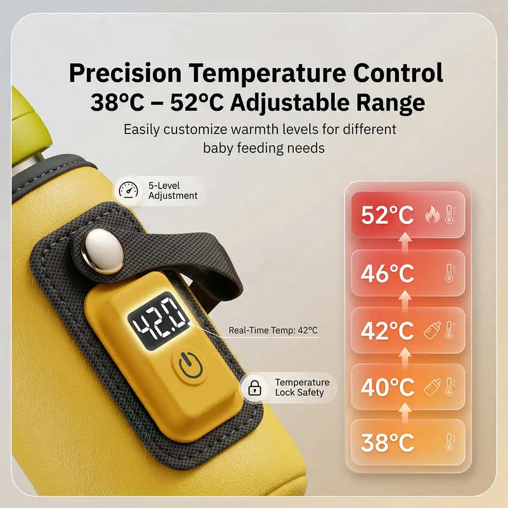 portable bottle warmer cover yellow