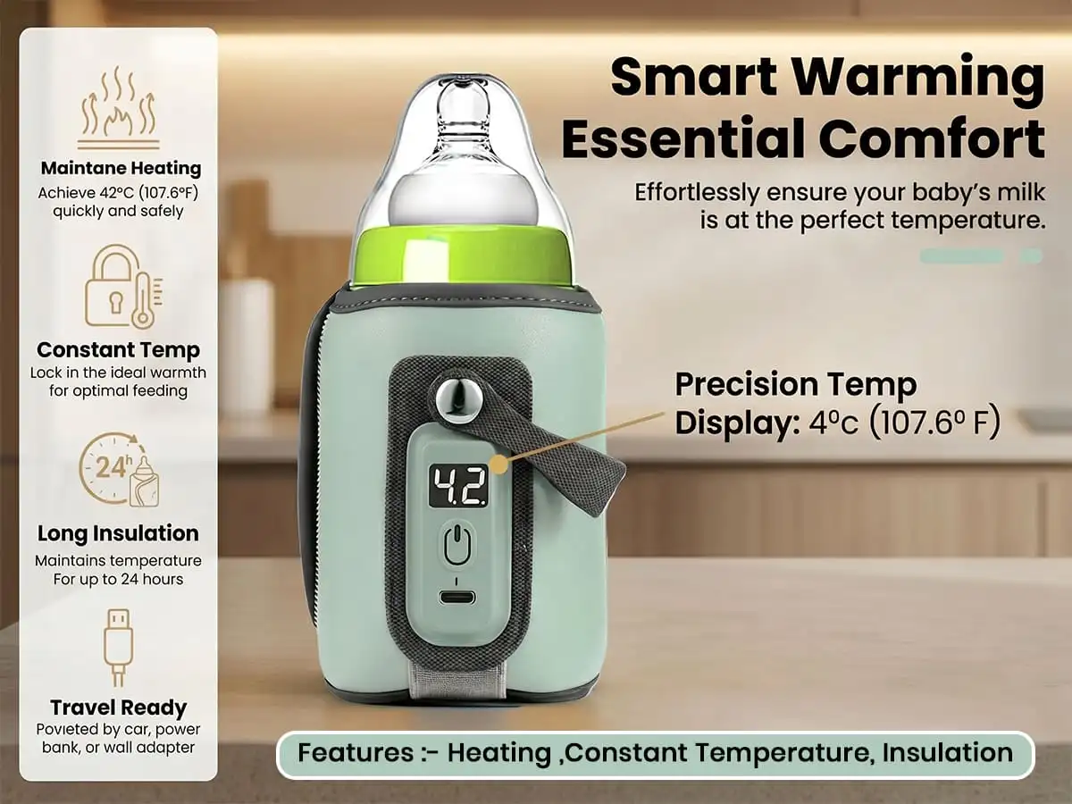 rechargeable feeding bottle warmer- basic blue rechargeable feeding bottle warmer- basic blue