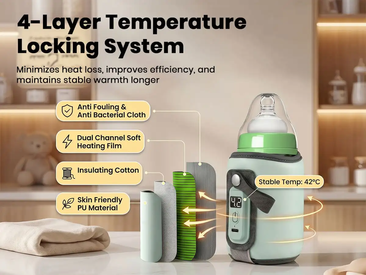 rechargeable feeding bottle warmer- basic blue rechargeable feeding bottle warmer- basic blue