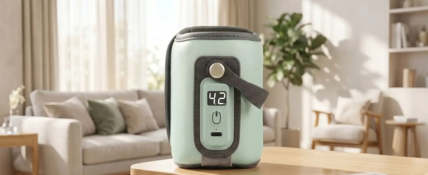 rechargeable feeding bottle warmer- basic blue rechargeable feeding bottle warmer- basic blue