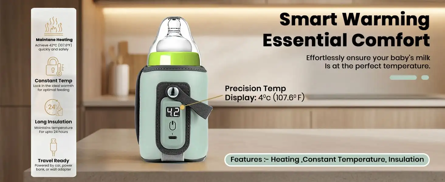 rechargeable feeding bottle warmer- basic blue rechargeable feeding bottle warmer- basic blue