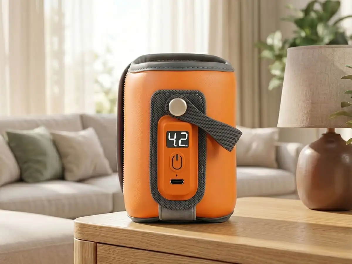 rechargeable feeding bottle warmer- orange rechargeable feeding bottle warmer- orange