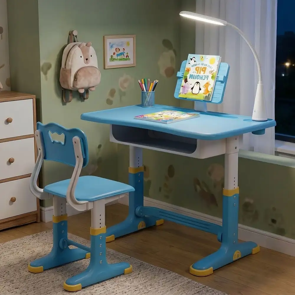 s01 study table with light blue