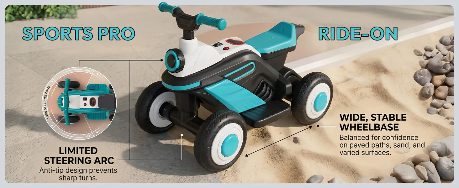 Electric ATV Ride-on Toy Car Bike for Kids