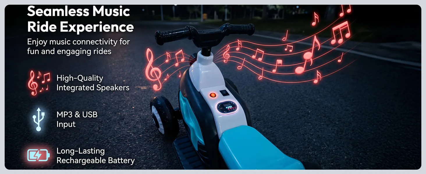 Electric ATV Ride-on Toy Car Bike for Kids