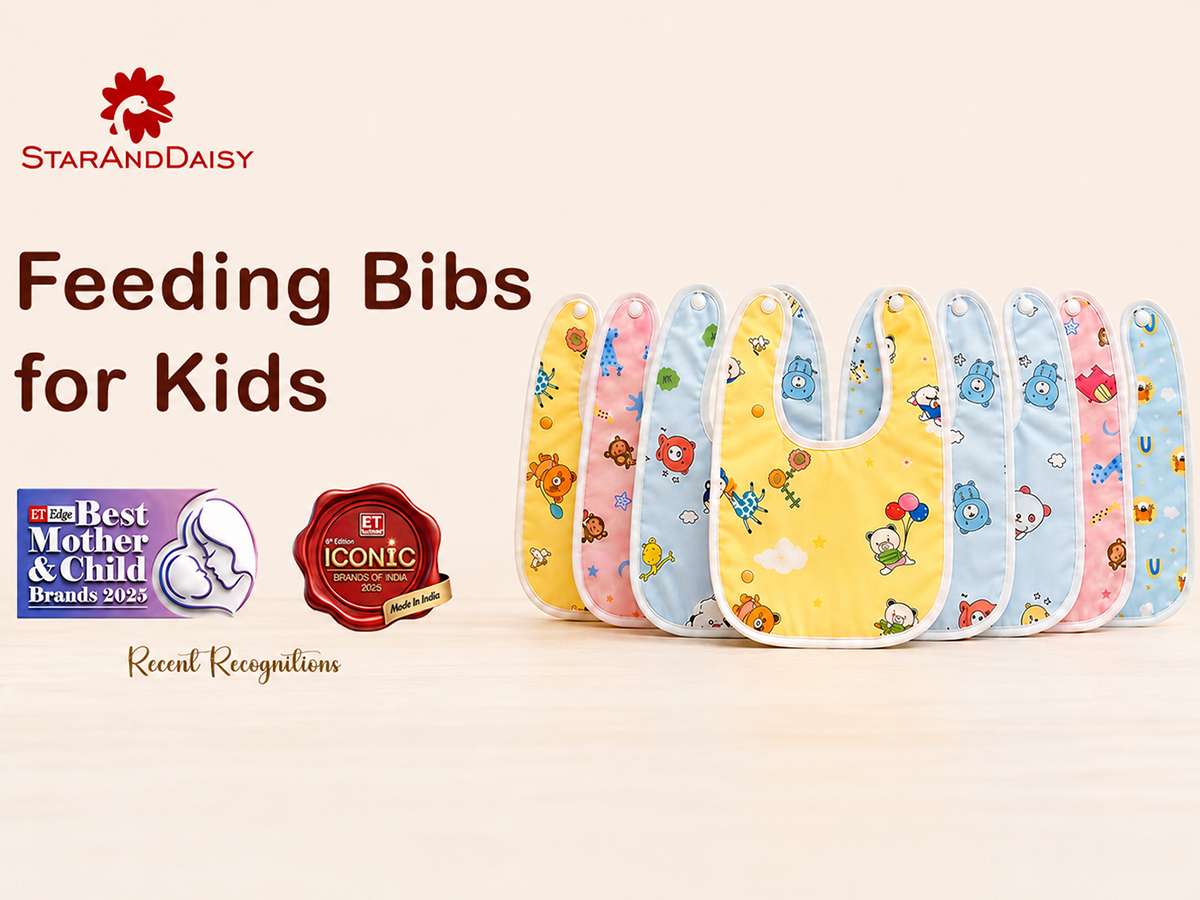 100% cotton fabric waterproof baby bibs set of 10