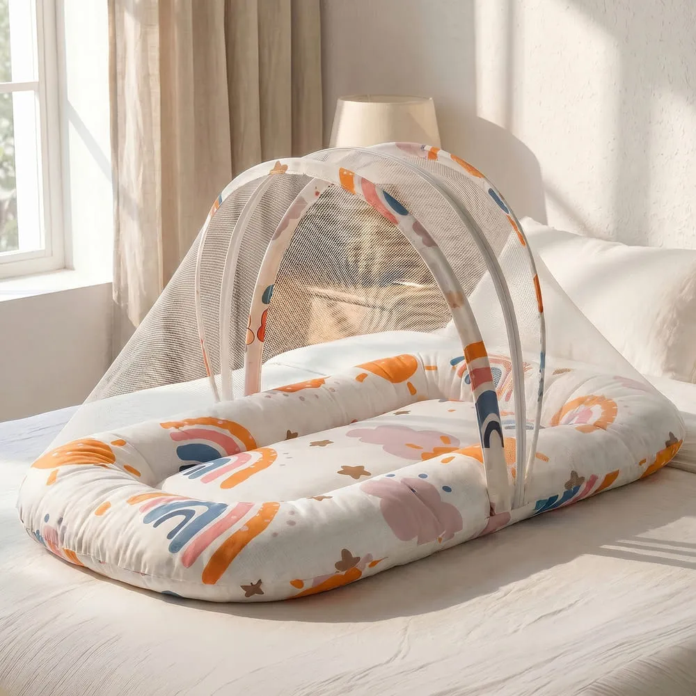 Mosquito Net rainbow Print
