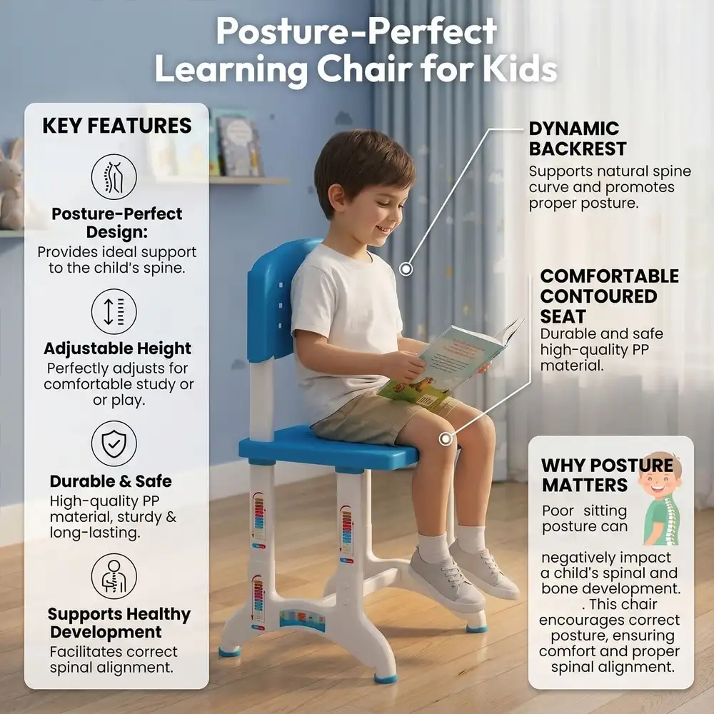 Study Table and Chair Set blue