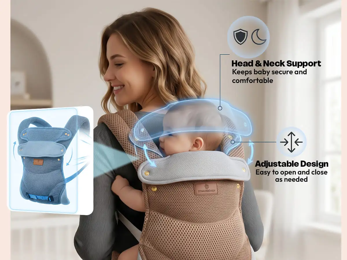 Travel nest baby Carrier - brown