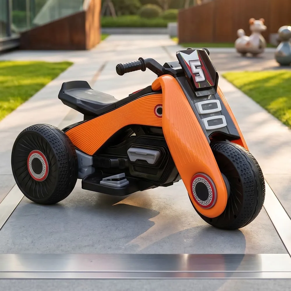 Zuno ride on electric bike for kids orange