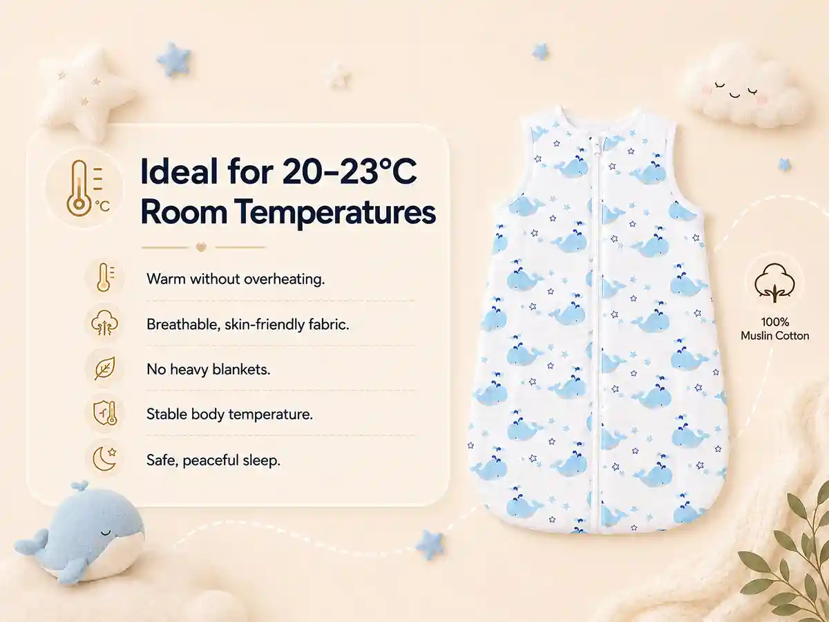 baby sleeping sack - Dolphin print