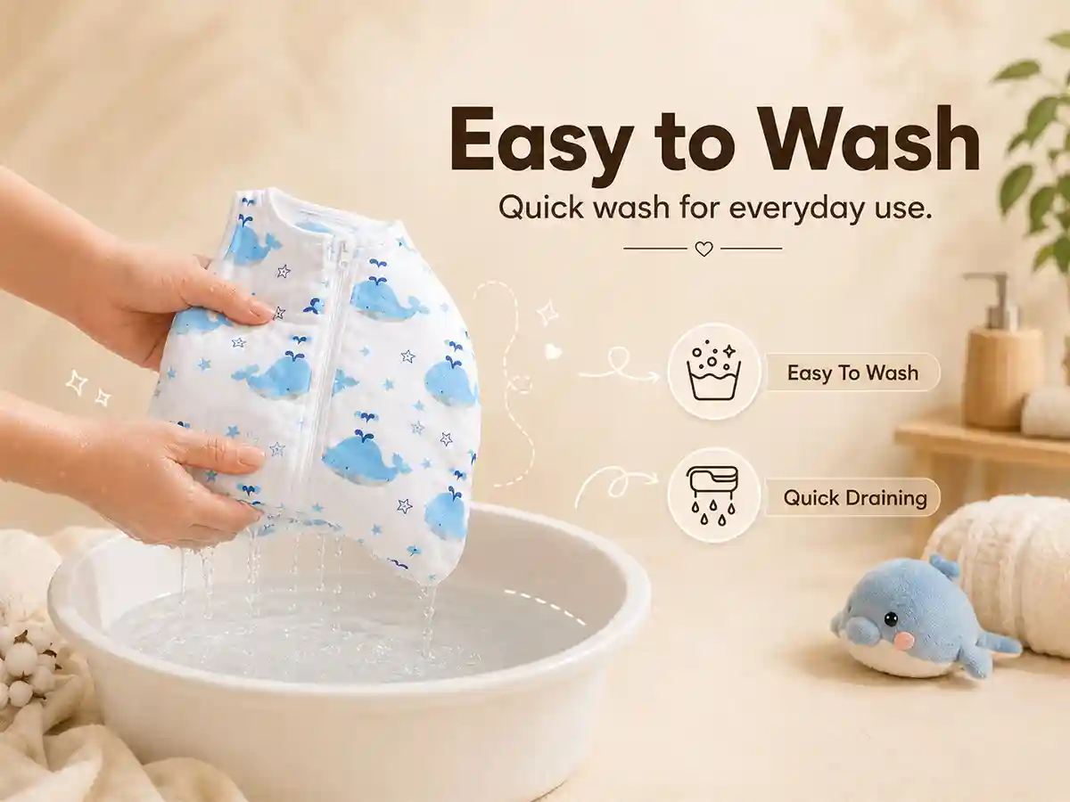 baby sleeping sack - Dolphin print