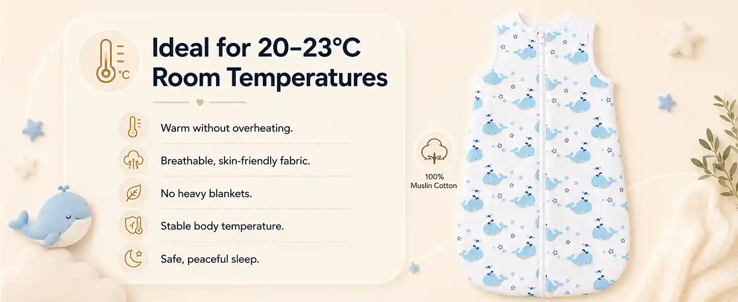 baby sleeping sack - Dolphin print