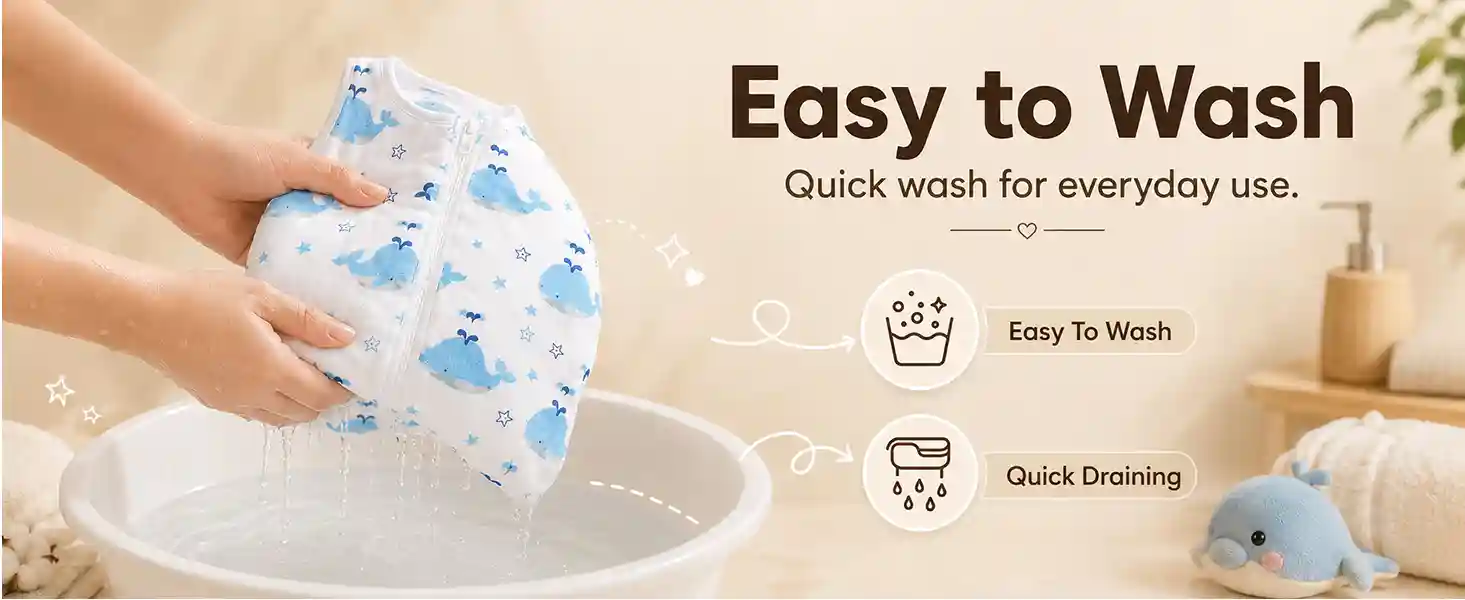baby sleeping sack - Dolphin print