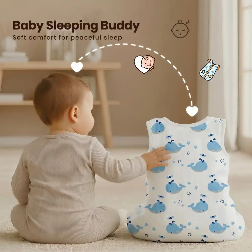 baby sleeping sack- Dolphin print