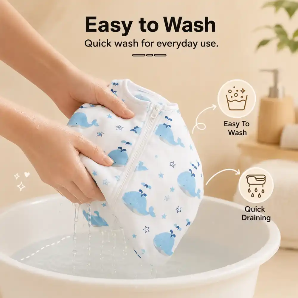baby sleeping sack- Dolphin print