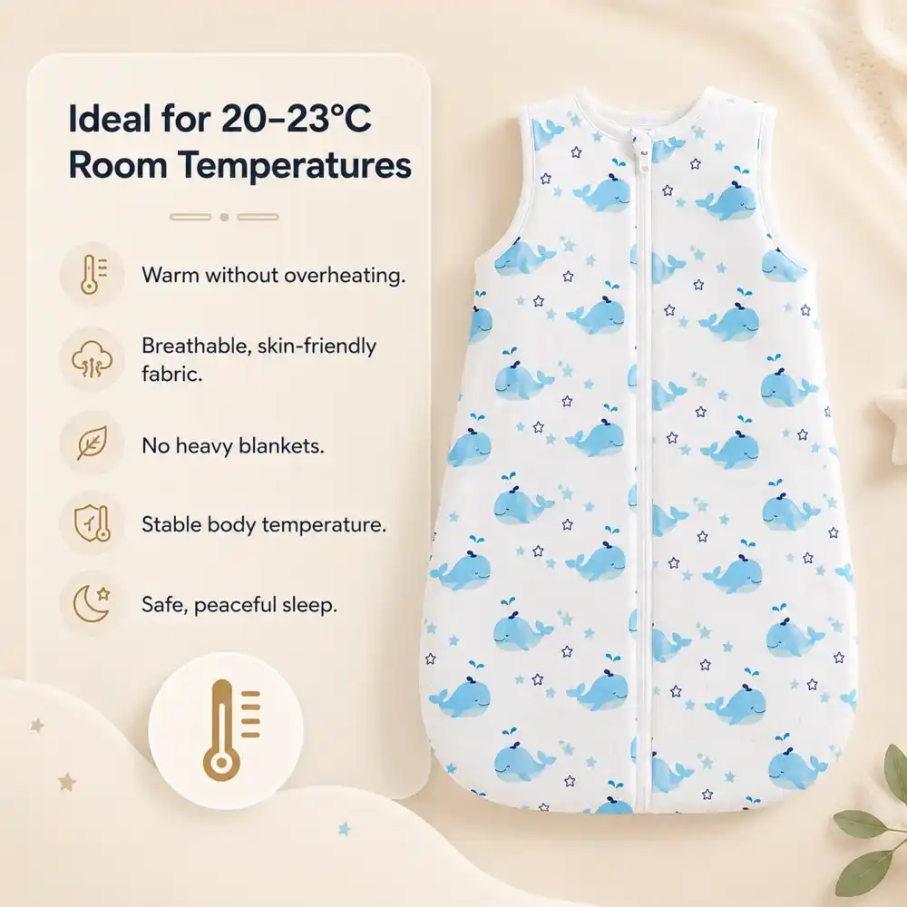 baby sleeping sack- Dolphin print