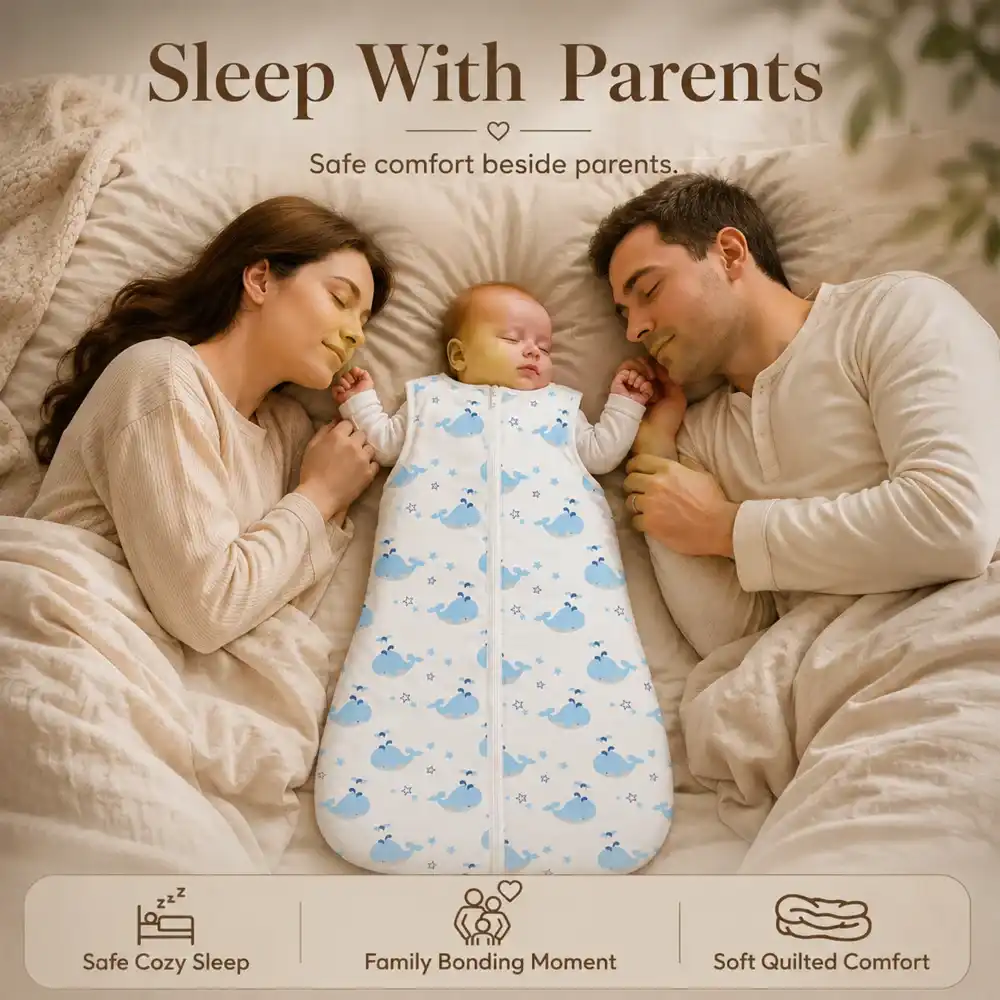 baby sleeping sack- Dolphin print