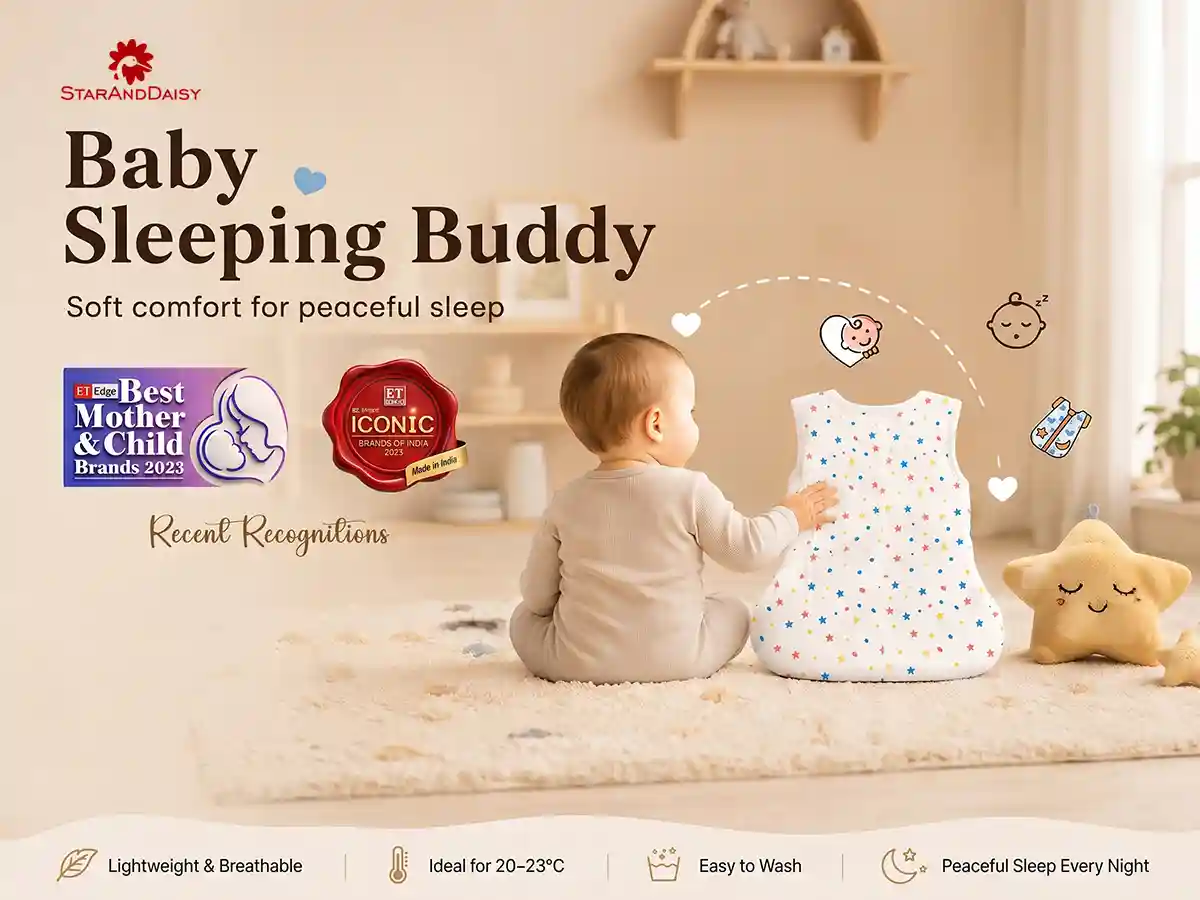 baby sleeping sack - Star print