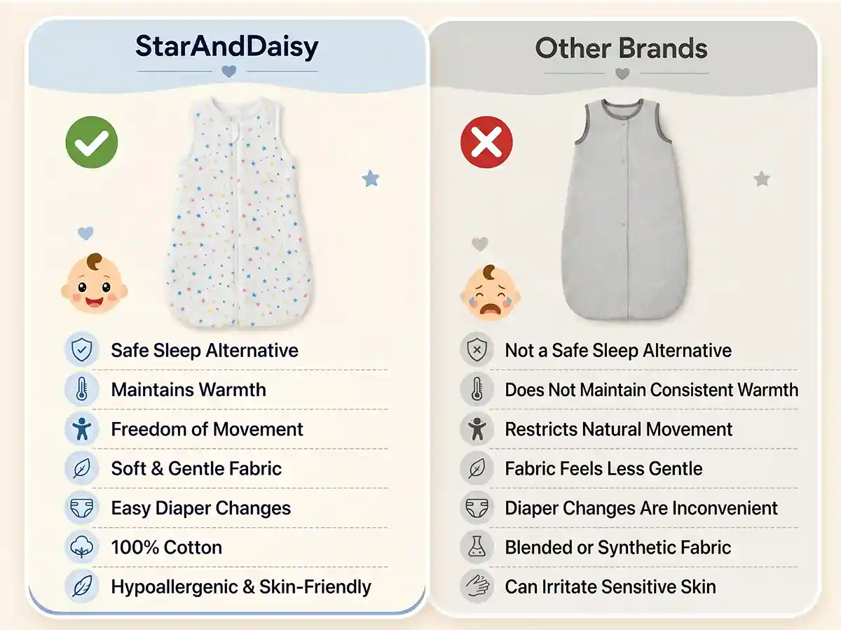 baby sleeping sack - Star print