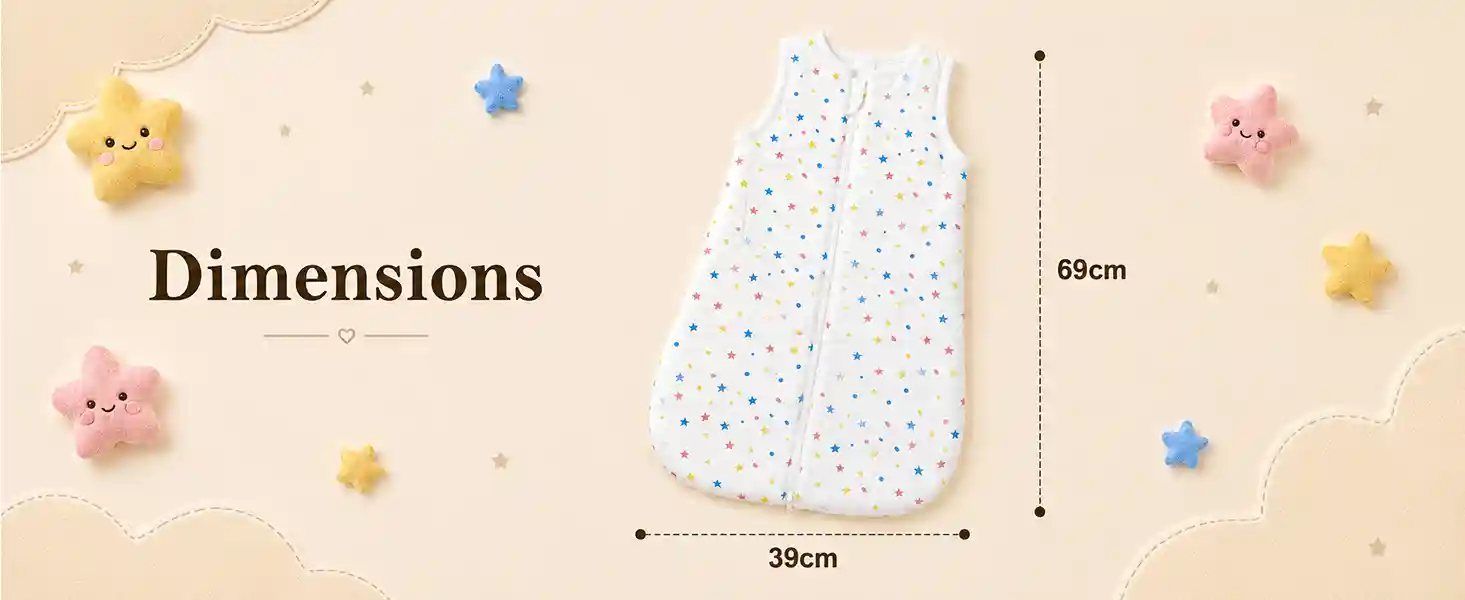 baby sleeping sack - Star print
