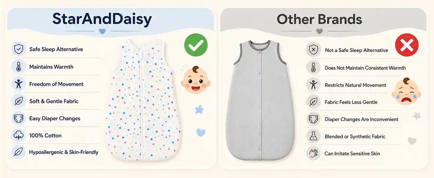 baby sleeping sack - Star print