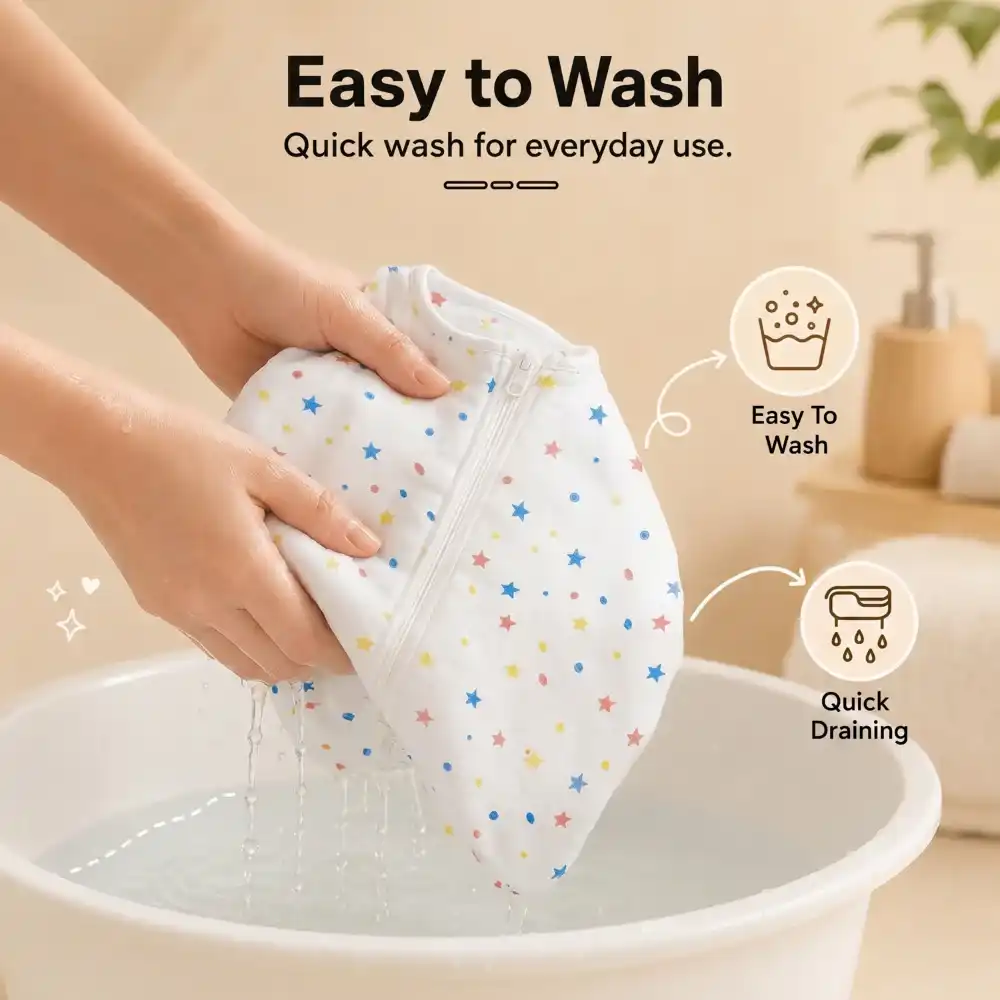 baby sleeping sack-star print