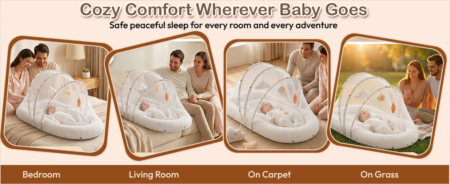 Cloud Sleeping Pod with Mosquito Net