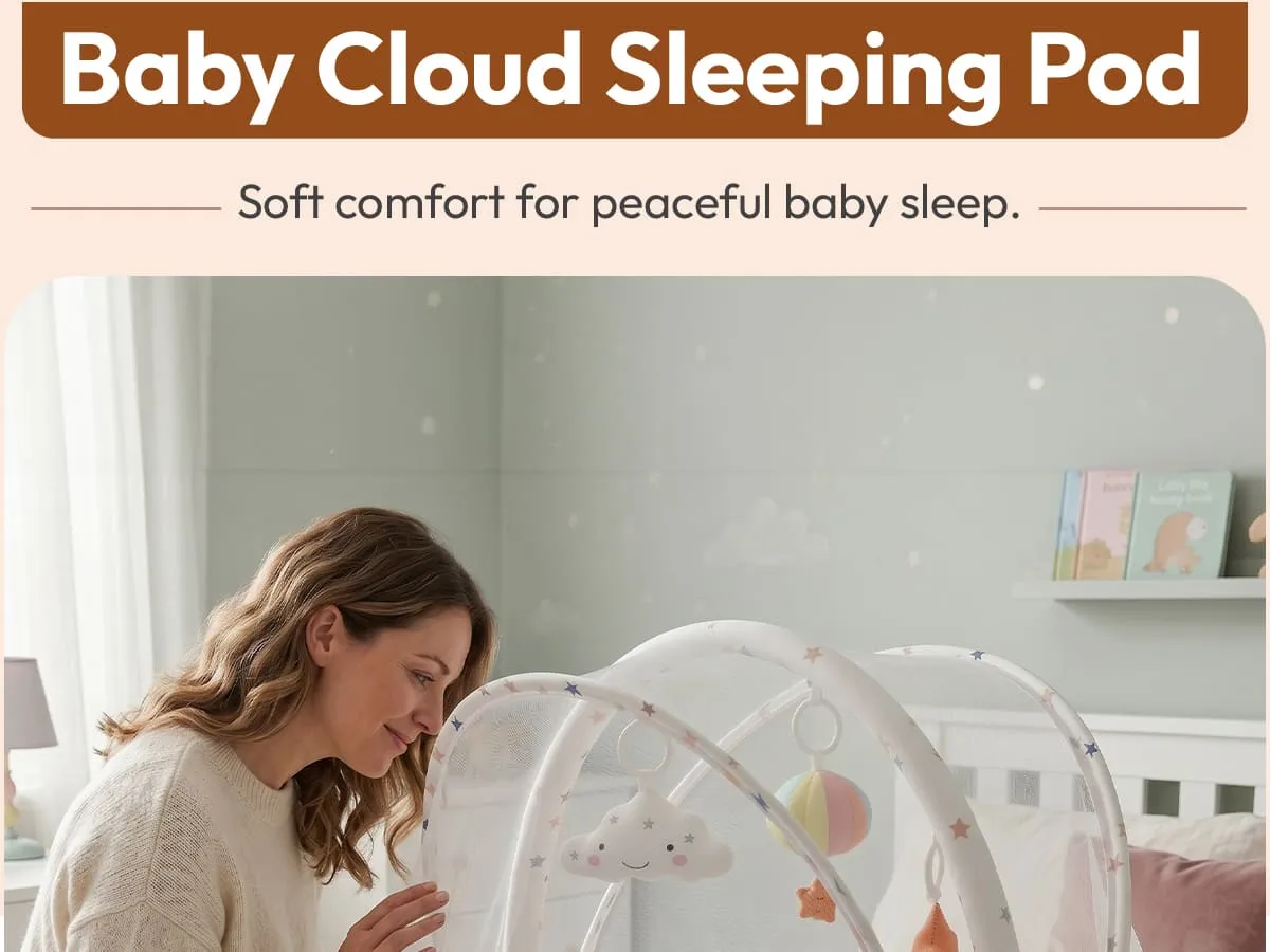 Cloud Sleeping Pod with Mosquito Net