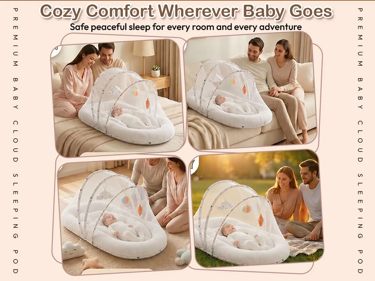 Cloud Sleeping Pod with Mosquito Net