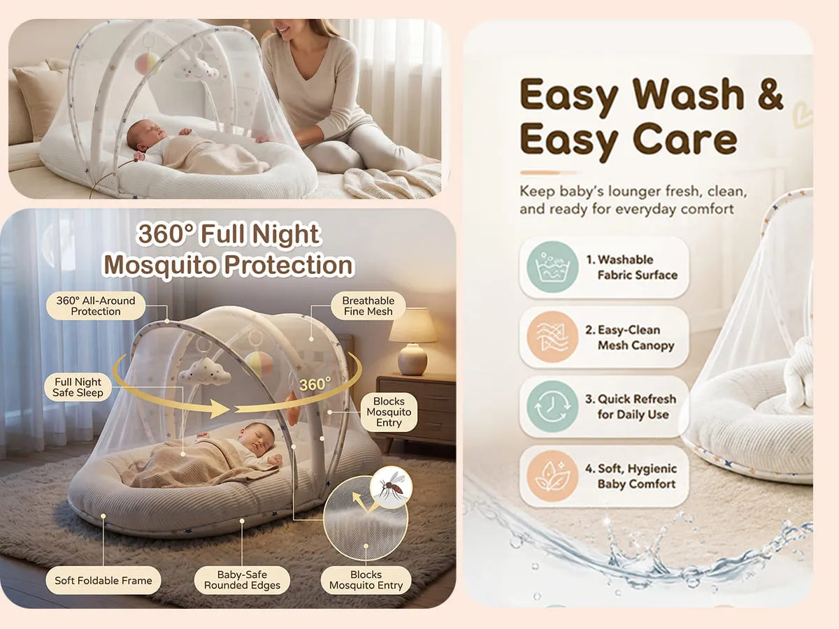 Cloud Sleeping Pod with Mosquito Net