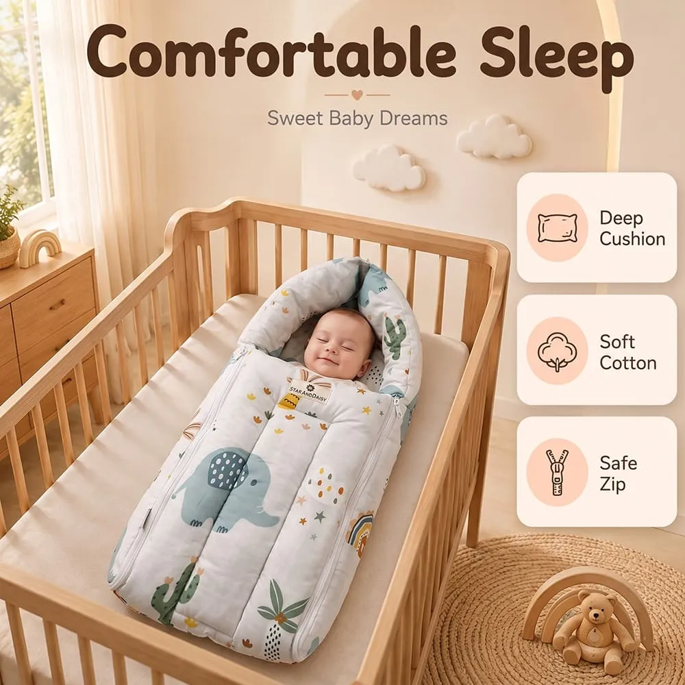 comfortable sleep baby sleeping bag elephant print