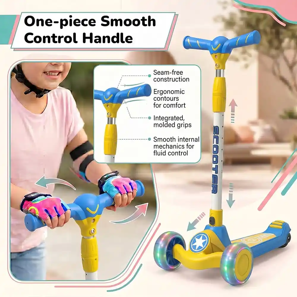 glidee scooter yellow-blue