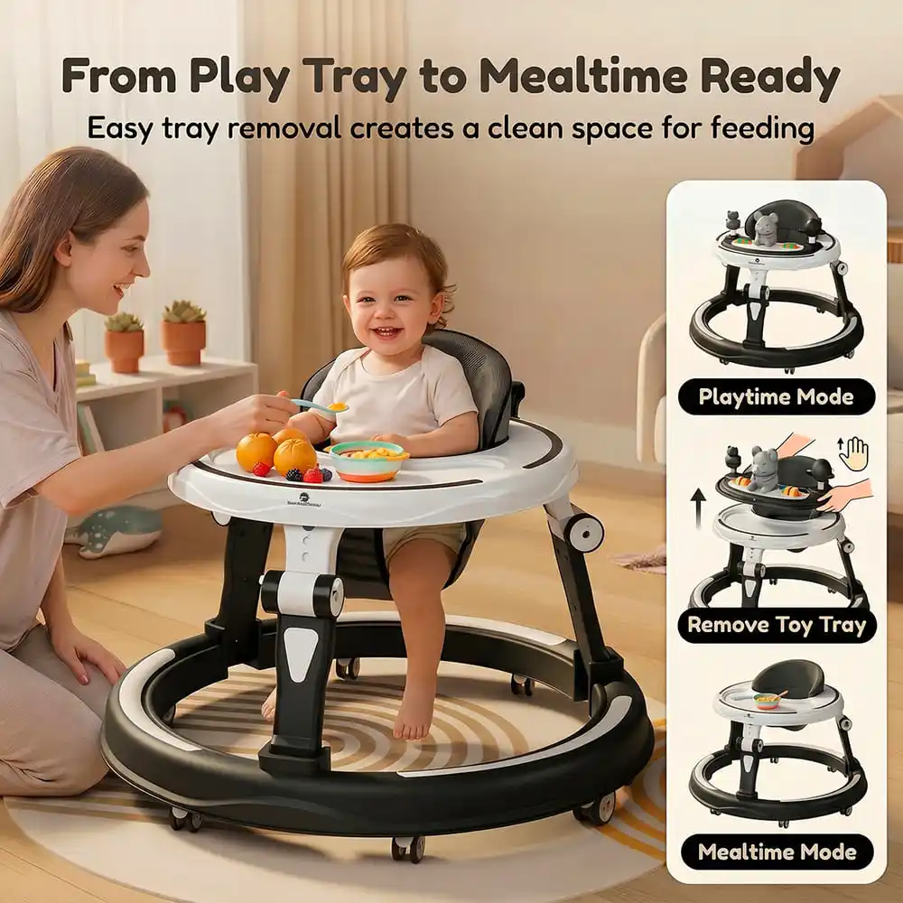 baby walker black and white