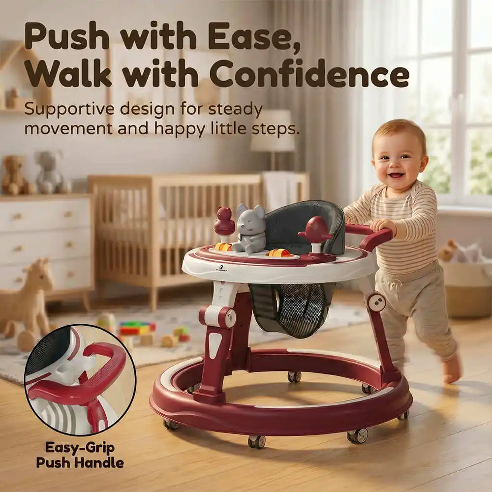 baby walker red and white