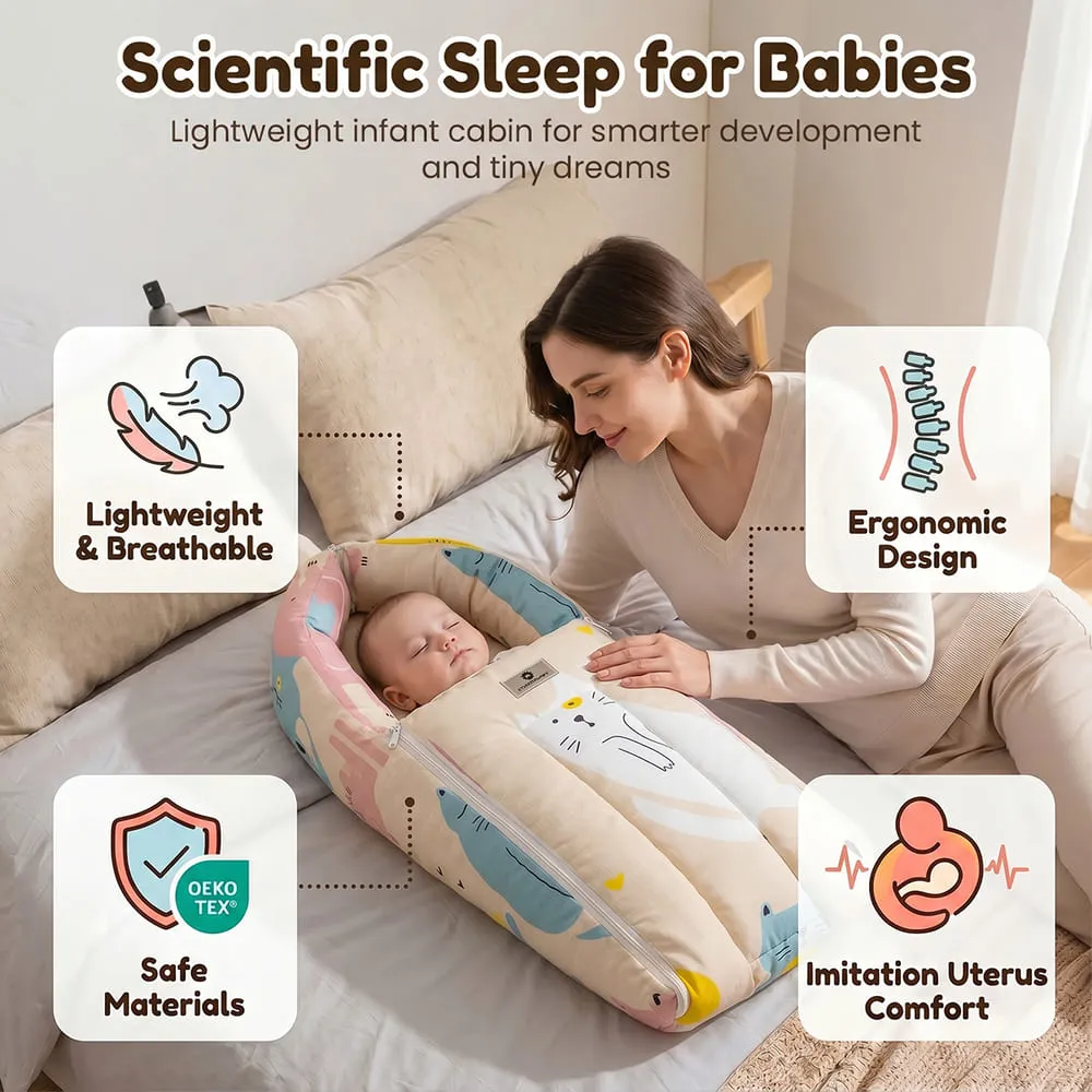 scientific sleep for babies baby sleeping bag cat print