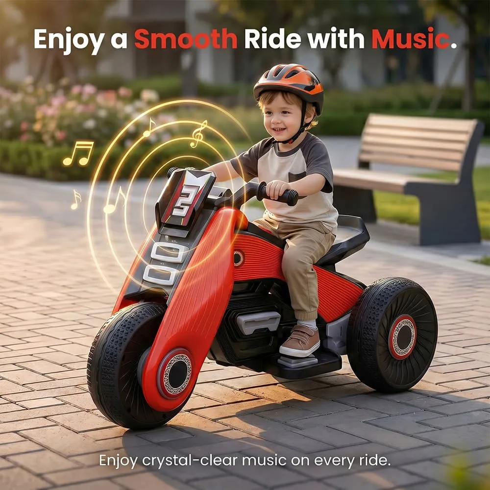 smooth ride with Zuno Electric Bike Red for Kids