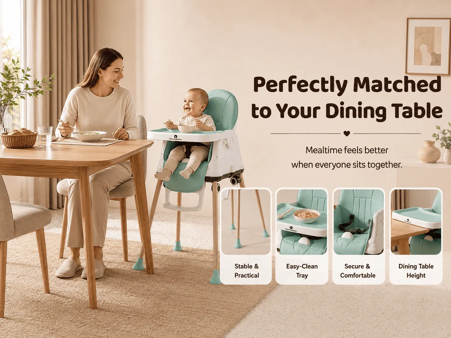 4 in 1 high chair