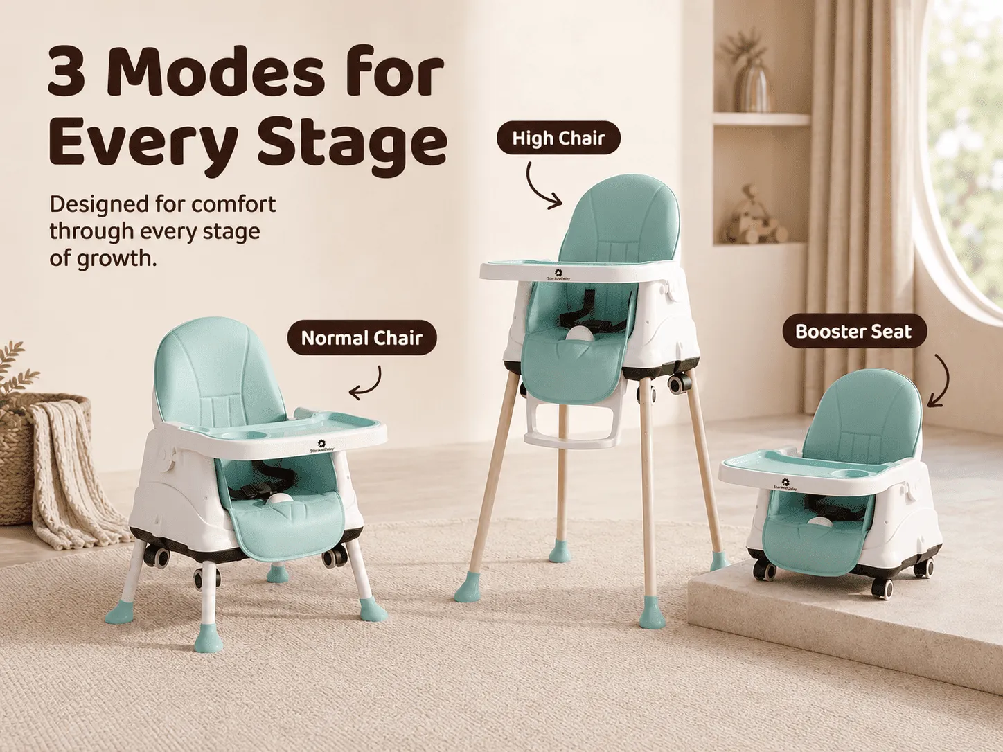 4 in 1 high chair