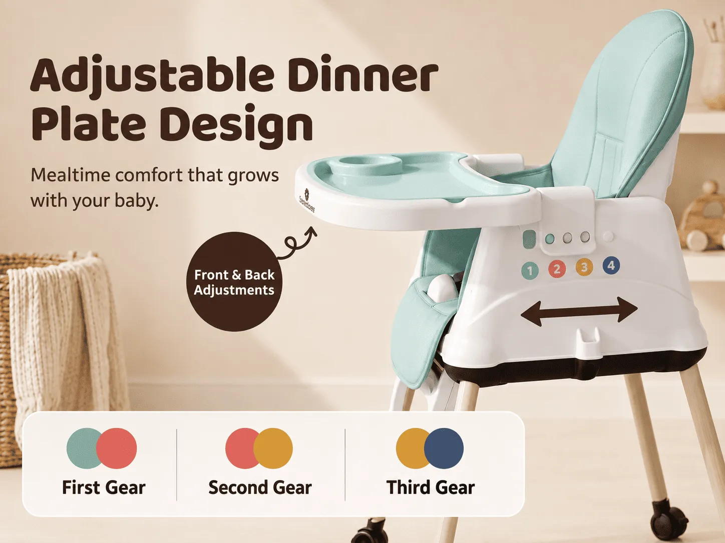 4 in 1 high chair