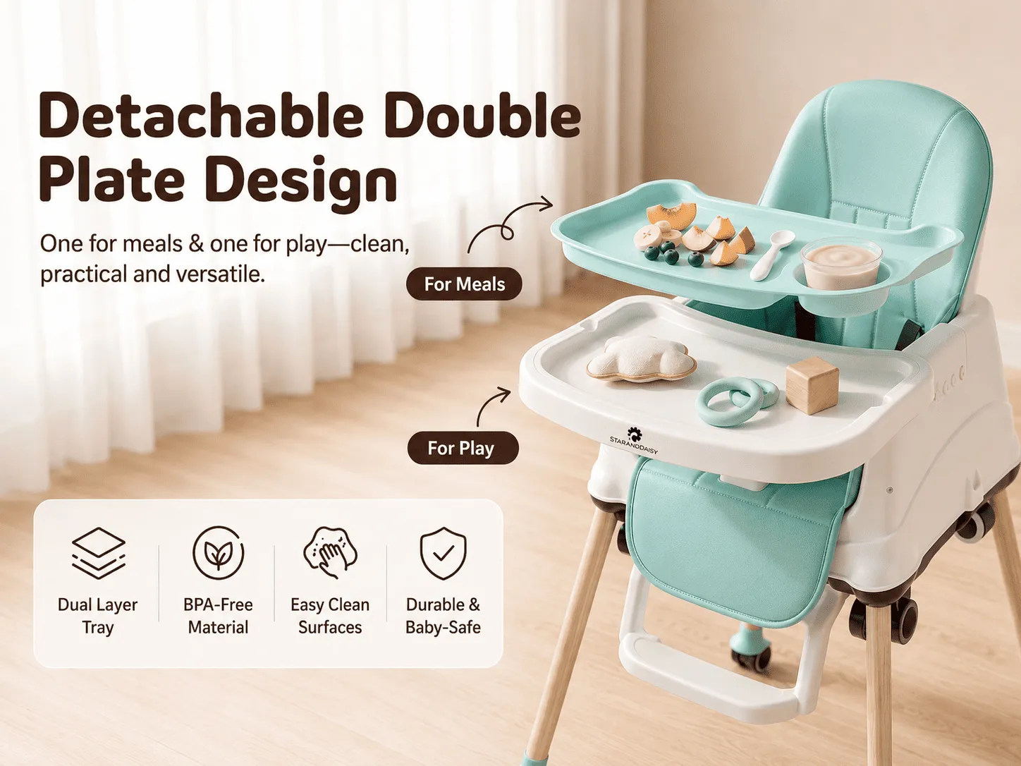 4 in 1 high chair