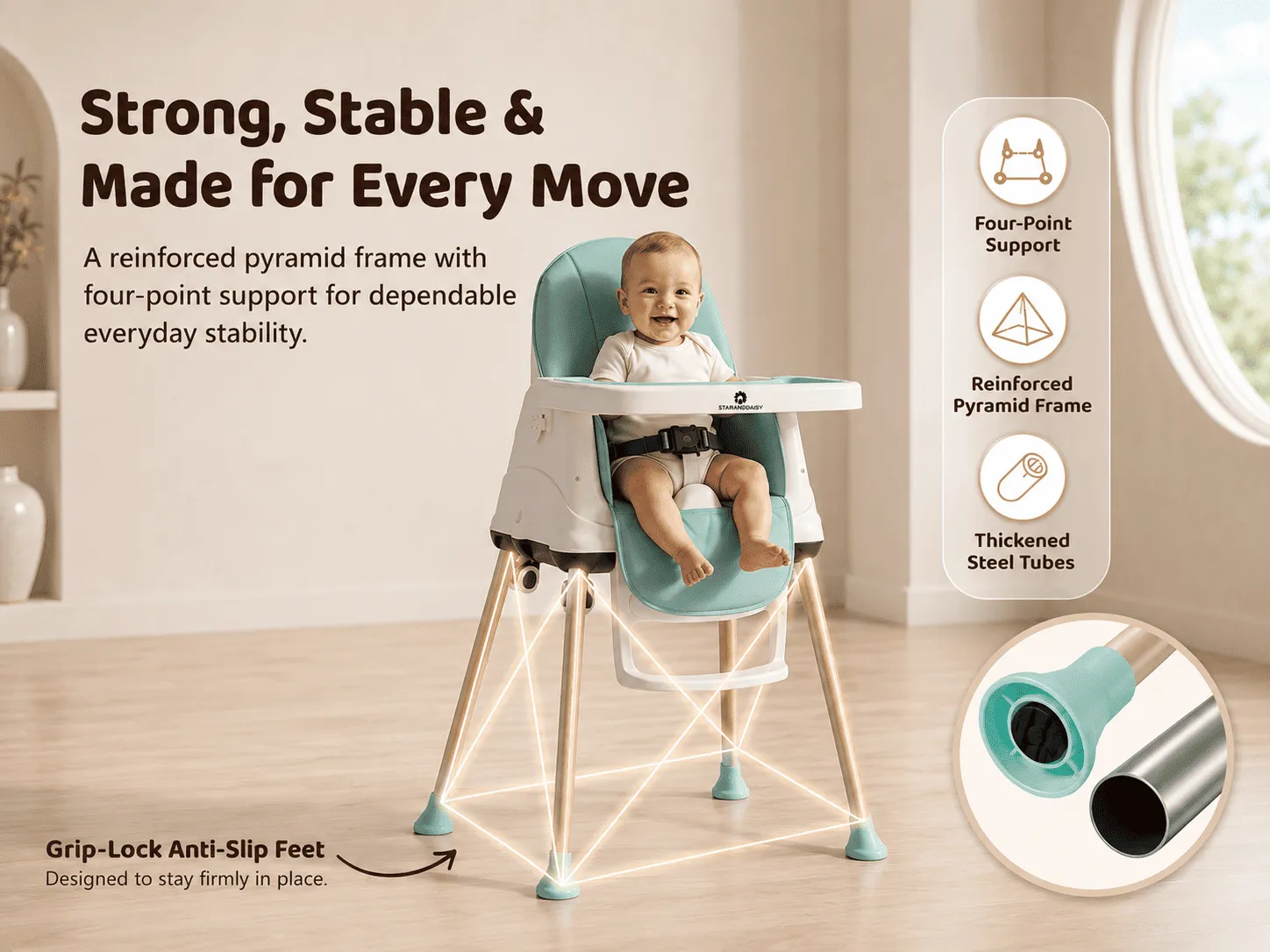4 in 1 high chair