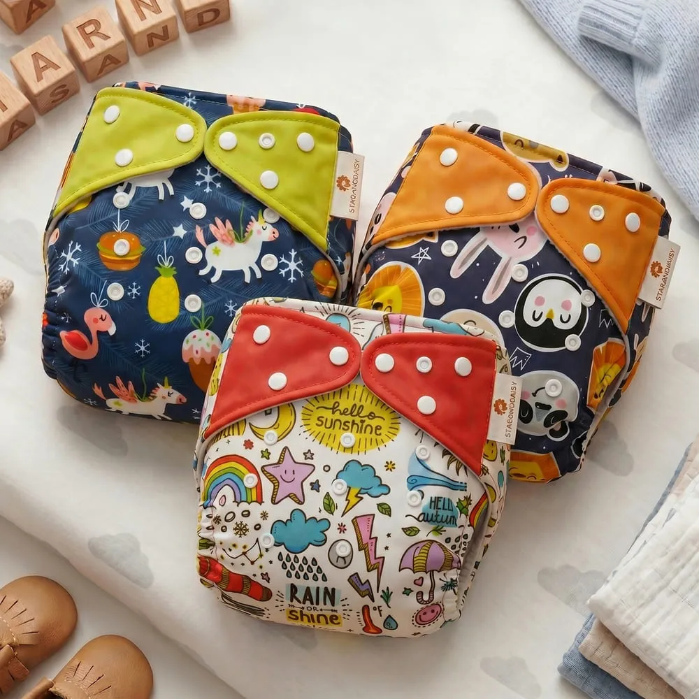 Animal, Sunsine, Unicorn Pack of 3